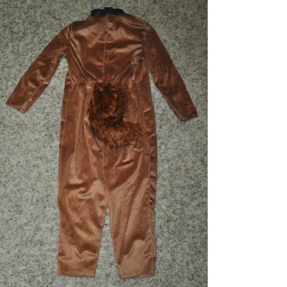 Toddler Duke Secret Life of Pets Halloween Costume 3T/4T Brown Jumpsuit & Mask - Picture 4 of 6
